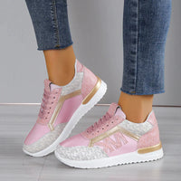 MK Sneakers - Trendige Sneakers für Frauen – Rosa