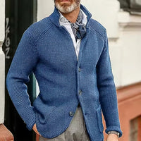 RAPHAEL · BRAUN CARDIGAN – Himmelblau