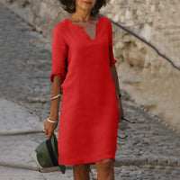 Heidi-Mode | Elegante Knielange Kleid – Rot