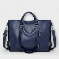 Verena | Damen Komfort Leder Tasche – Blau