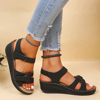 Heidi-Mode | Hallie Orthopädische Sandalen – Schwarz