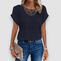 Mora | Elegante Bluse – Marine