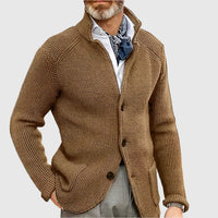 Philipp | Herren Raffinierte Knöpfen Strickjacke – Beige
