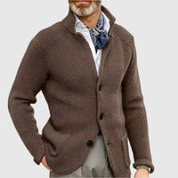 Philipp | Herren Raffinierte Knöpfen Strickjacke – Braun