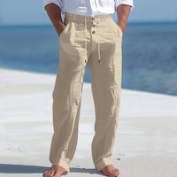 Linen Summer Pants – Khaki