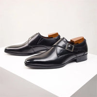 Ralf | Herren Leder Business Schuhe – Schwarz