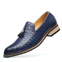 Herren Komfort Slip-On Loafer mit Absatz – Blau