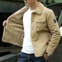 Maxie | Herren-Thermojacke mit warmem Fleece-Futter – Komfort und Stil – Kaki