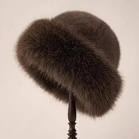 Anne™ – Elegante Wintermütze – Dunkelbrun