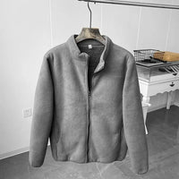 Kothis | Fleece Stehkragen Jacke – Grau