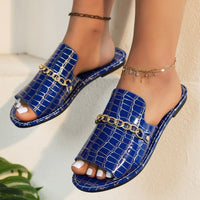 Mira | Luxus Wedge Strandflip-Flops™ – Blau