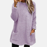 Johanna | Eleganter Damen Pullover in Midilänge – Helllila