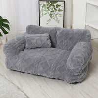Modern Haus™ Haustierbett im Sofa-Design mit Premium-Design und Kuscheligem Komfort – Hellgrau