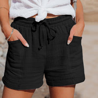 Sunray Baumwoll-Sommer-Shorts – Schwarz