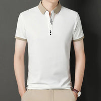 Poloshirt für Herren - Stilvolles Kurzarm-Poloshirt für den Sommer 2024 – Weiß