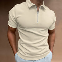 Casual Slim Fit Poloshirt für Herren – Beige