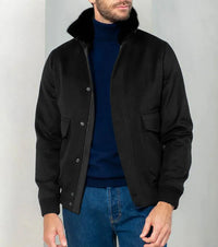 Kletavith | Neuer Casual-Herrenjacke im britischen Stil aus Baumwolle – Schwarz