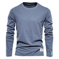 Kurzarmshirts für Herren - Lässiges weiches T-shirt für Sommer – Blau
