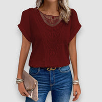Mora | Elegante Bluse – Rot