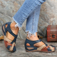 Heidi | Orthopädische Retro-Sandalen – Marine