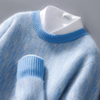 Huxley - PULLOVER AUS 100% CASHMERE – Blau