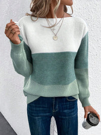 Ilona - Gemütlicher Strickpullover – Grün