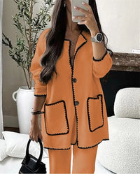 Therese - Elegantes Damen-Set – Orange