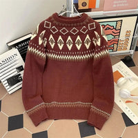 Ezra | Vintage Icelandic Sweater – Rot