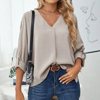 Fleur | Schlichte, lässige Bluse – Beige
