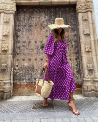 LUCILLE - Langes Sommerkleid – Lila