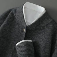 Colby - CASHMERE CARDIGAN – Grau