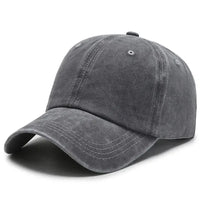 Unisex Gewaschene Baseballkappe | Verstellbar – Grau