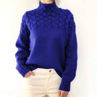 Rollkragen Pullover Damen Strick | Warm & Elegant – Blau