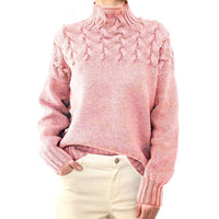 Rollkragen Pullover Damen Strick | Warm & Elegant – Rosa