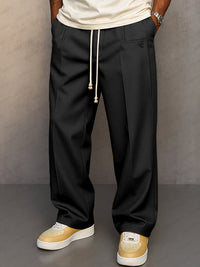 Daniel | Elegante Hose klassisch mit Kordelzug – Schwarz