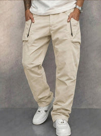 Ricky | Bequeme Baumwoll-Cargohose für Herren – Beige