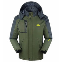 Herren-Skijacke mit Kapuze | Winter-Oberbekleidung – Oliv