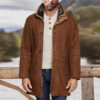 Ryan | Langer Wintermantel – Braun