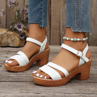 Tabitha | Leicht Gepolstert Sandalen – Weiß