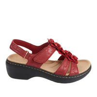 RetroBloom - Orthopädische Sommersandalen – Rot