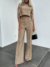JENNY - SET AUS TOP UND HOSE – Khaki