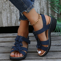 Marlee | Modische orthopädische Sandalen – Blau