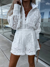 Tabitha | Boho Chic Ibiza-inspiriertes Sommer-Set – Weiß