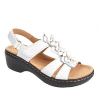 RetroBloom - Orthopädische Sommersandalen – Weiß