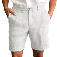 Elegant Linen Shorts – Weiß