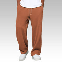 Samuel | Weite Komforthose mit verstellbarem Bund – Orange-rot