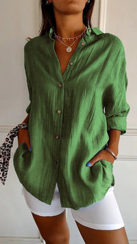 Sarah | Klassisch elegante Bluse – Grün
