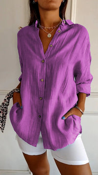 Sarah | Klassisch elegante Bluse – Lila