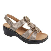RetroBloom - Orthopädische Sommersandalen – Gold