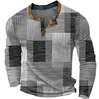 Soreth - Patchwork-Langarmhemd mit weicher Haptik – Grau